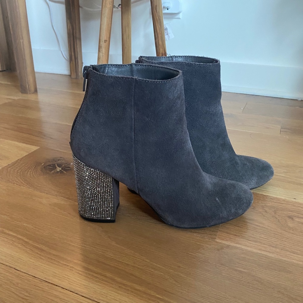 Sparkly Grey Booties